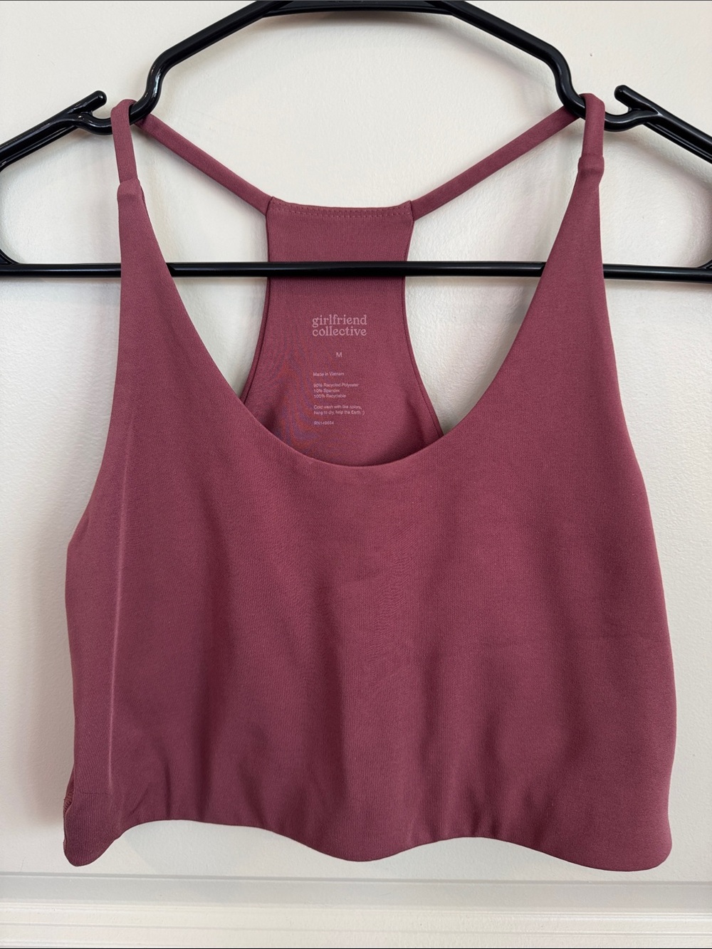 girlfriend collective Plum Racerback Bralette Tank